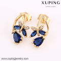 64180 Xuping wholesale colorful fashion two pieces set gold plated zircon alloy jewelry